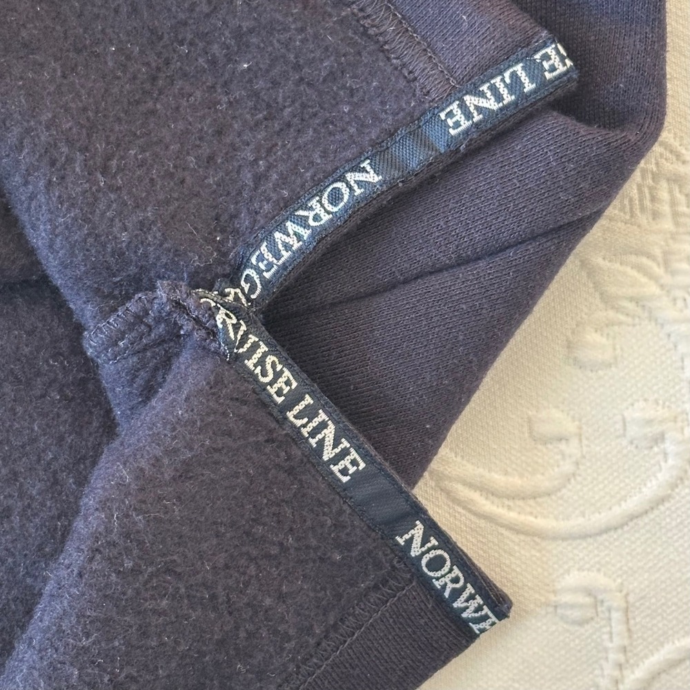 Norwegian Cruise Line Ocean Explorer Alaska Navy Quarter Zip Sweatshirt Mens XL - Picture 9 of 10
